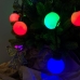 Світлодіодна гірлянда-нитка чорний дріт 20 LED SOFI кулька велика матова 4.5 м мульти