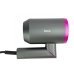 Фен дорожній HOCO HP13 Plus 1600 Вт складана ручка чорний з рожевим Фен дорожній HOCO HP13 Plus 1600 Вт складана ручка чорний з рожевим
