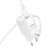 Зарядний пристрій з кабелем Type-C/Apple Lightning 1 м HOCO C148A Charm 30 W 12 V 2.5 A білий