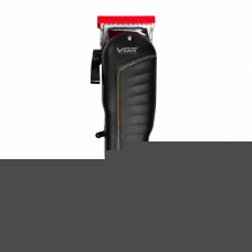 Бездротова машинка для стрижки волосся VGR V-683 USB з дисплеєм 4 насадки чорний
