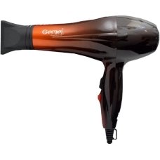 Фен професійний Gemei GM-1719 1800 Вт чорний з червоним