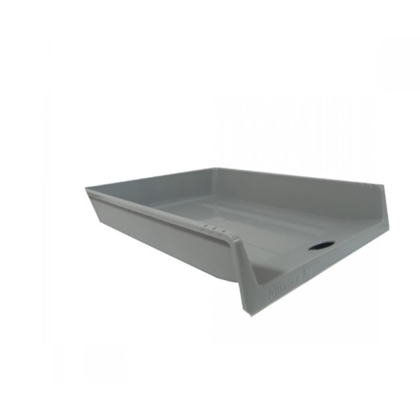 / Лоток горизонтальний "Е" ПП компактний сірий