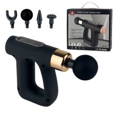 Масажер портативний Fascial Gun HB-007 перкусійний чорний