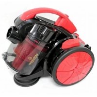 Пилосос контейнерний Crownberg CB-0110 для сухого прибирання 2400 Вт чорний з червоним