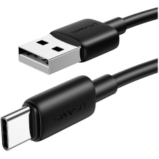 Кабель USB/Type-C 1 м Usams SJ708 Fast Charging 3 A чорний