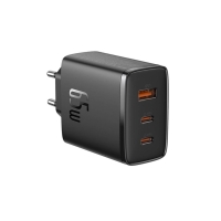 Зарядний блок живлення 2хType-C+USB Baseus Cube Pro Fast 65 W 5 V 3 A чорний