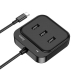 USB-хаб зовнішній 4 порти HOCO HB31 Easy Type-C 0.2 м чорний