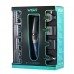 Тример універсальний VGR V-172 5в1 USB 600 mAh з підставкою чорний з блакитним