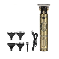 Тример для стрижки волосся та бороди Kemei KM-700B 3в1 USB золотистий