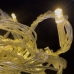 Світлодіодна гірлянда-завіса прозорий дріт 320 LED Magic Lights ліхтарики 3 х 1.5 м 8 режимів теплий білий