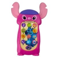 Інтерактивна іграшка телефон 626-34 Стіч зі звуковими та світловими ефектами 16 см рожевий