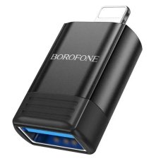 Перехiдник Apple Lightning M/USB F BOROFONE BV18 чорний