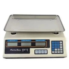 Ваги торговельні електронні до 50 кг Masterberg МТ-218 точність 5 г білий