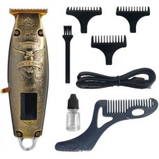 Тример для стрижки волосся та бороди ROZIA PRO HQ-299 USB золотистий